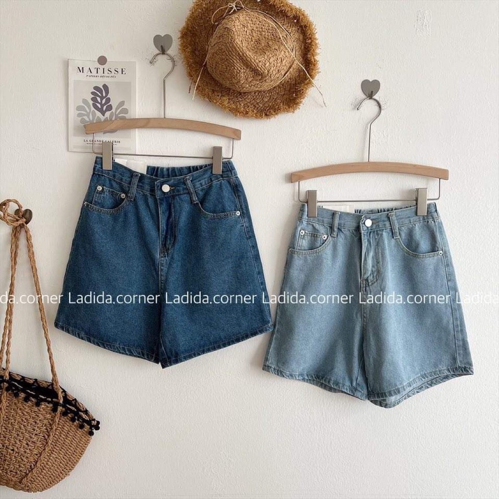 Quần sooc bò trẻ trung năng động nhiều màu ladida