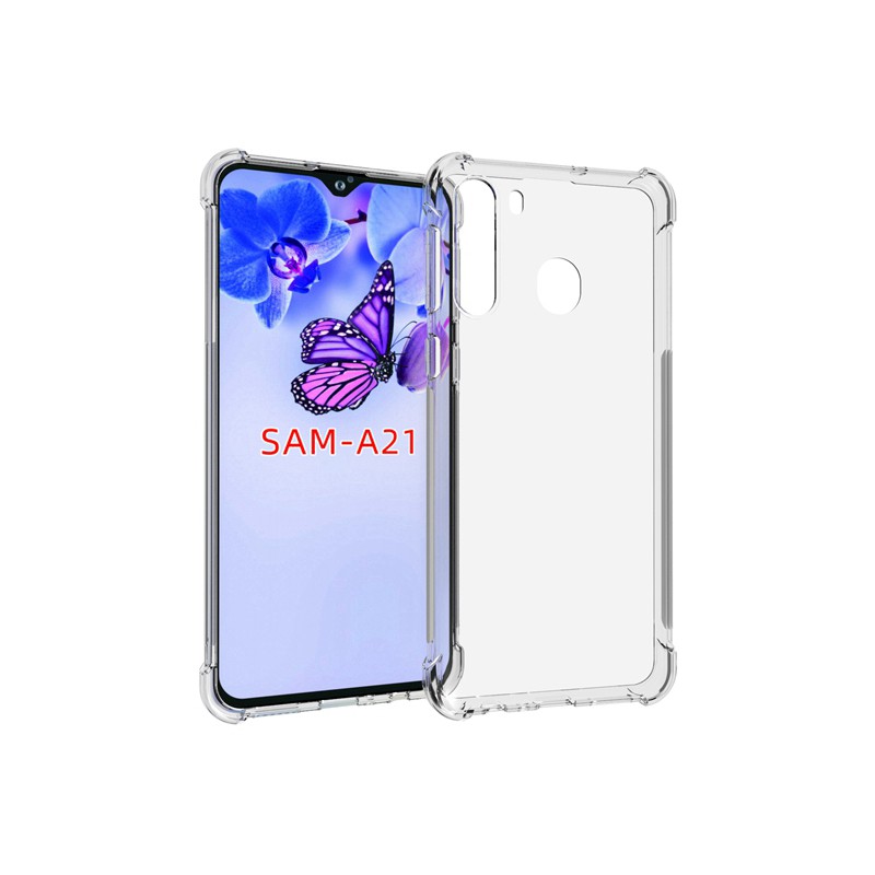 Ốp điện thoại Silicone TPU mềm trong suốt chống rơi cho Samsung note 5 8 9 S8 Active J7 MAX A21