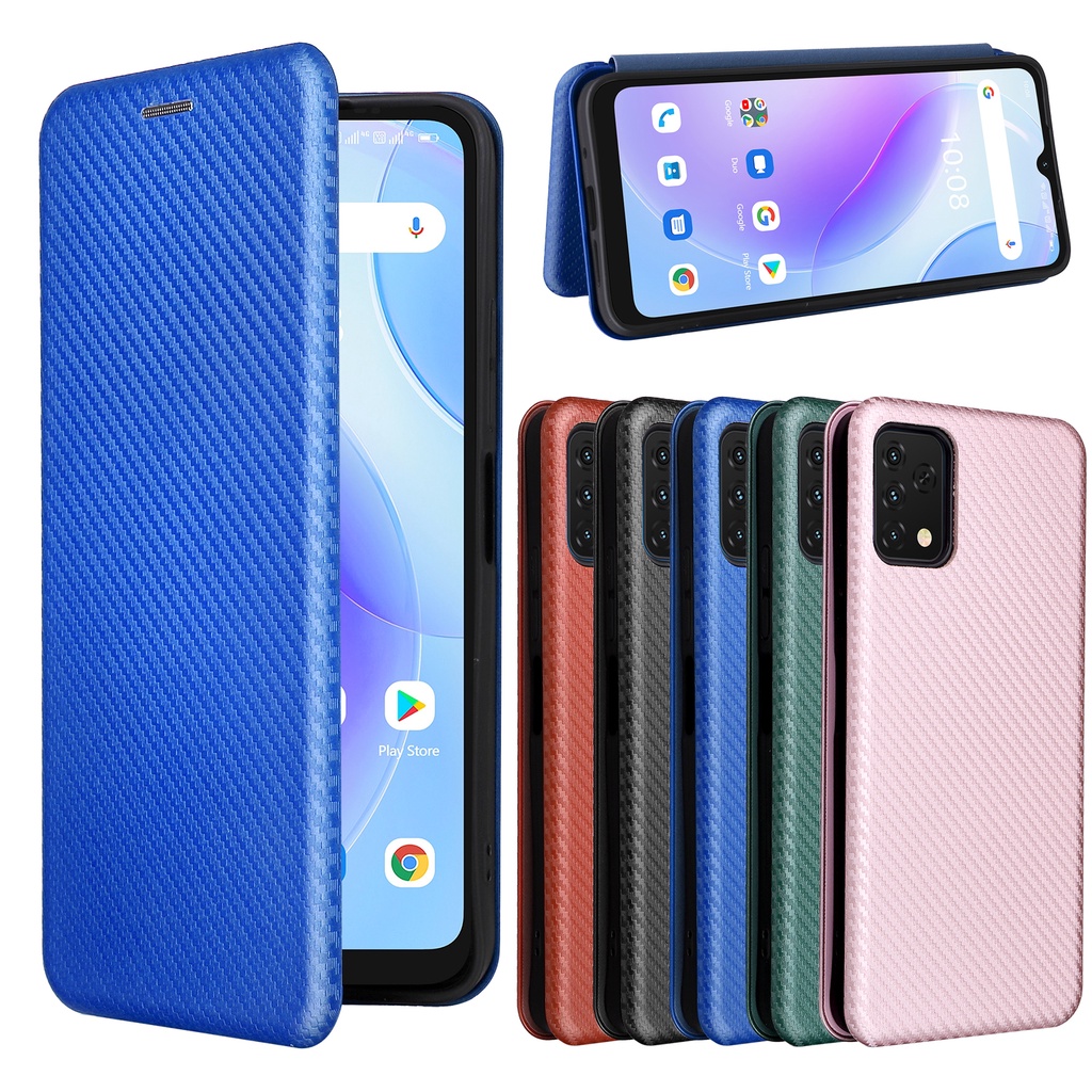 Ốp Điện Thoại Nắp Lật Bằng Sợi Carbon Cho UMIDIGI A9 PRO A7 PRO A7S A11 PRO MAX A11S Power 5S