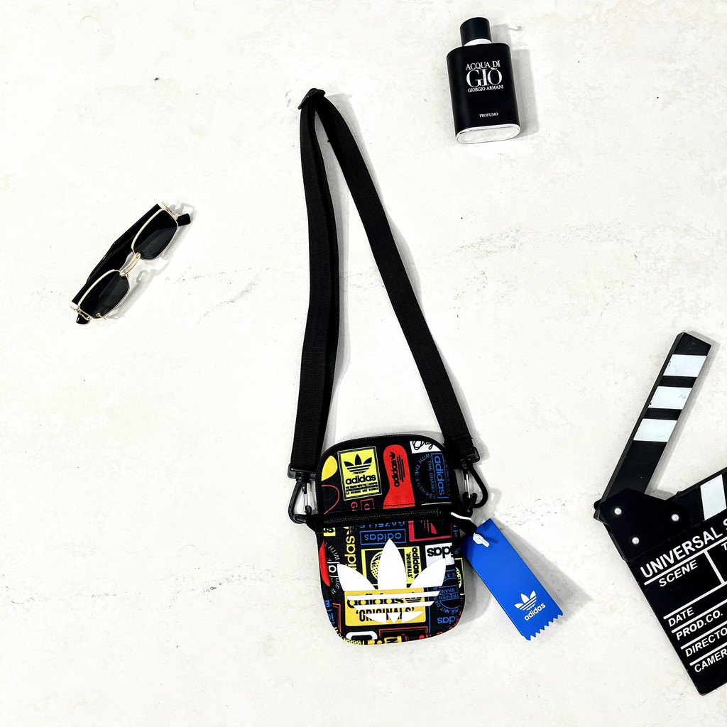 [ HOT TREND ] Túi Đeo Chéo 3 Lá Mini Grafic Festival Bag Mini Trefoil - Full tem tag