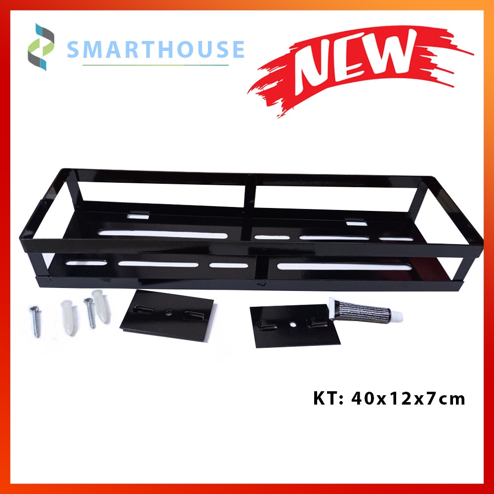 Kệ gia vị 40cm vừa dán tường vừa bắt vít thế hệ mới 2022