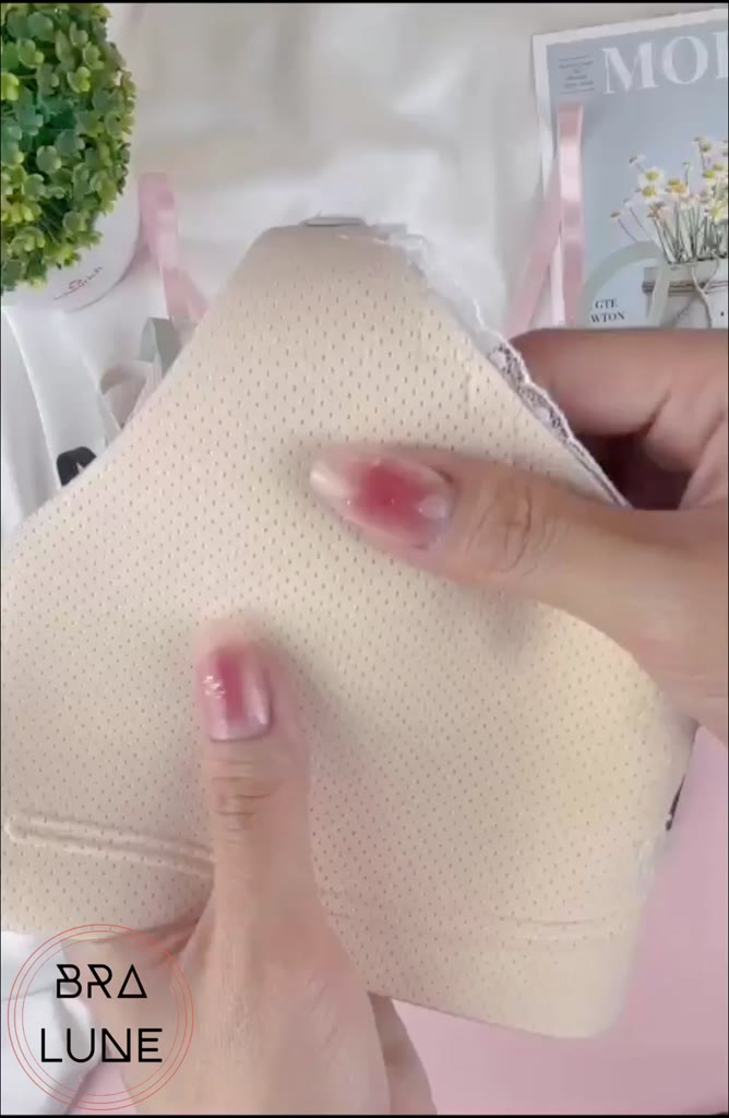 Áo ngực nữ đúc su viền ren mút mỏng BRALUNE , áo lót nữ không gọng tôn vòng 1 sexy mã ANM-10 | BigBuy360 - bigbuy360.vn