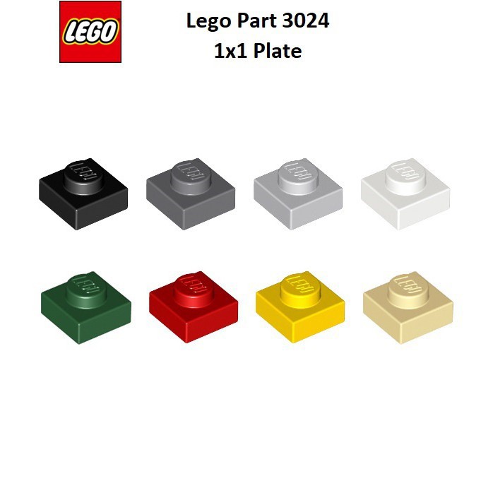 Gạch Lego tấm 1 x 1 / Lego Part 3024: Plate 1 x 1