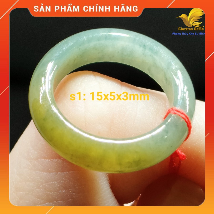 [ẢNH THẬT] PHONG THUY NHẪN NGOC NI 15 - 16MM CAM_THACH_ JADEITE LOẠI A KHONG_XU_LY