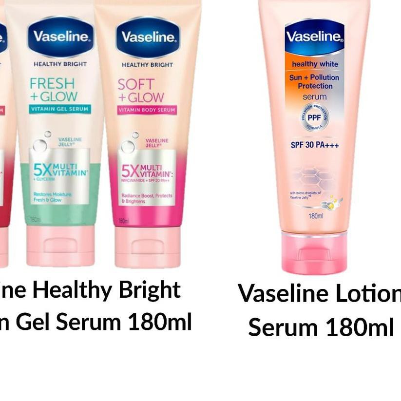 Miễn phí vận chuyển!! Tinh chất Vitamin VASELINE dưỡng trắng da chống nắng SPF 30 / làm sáng da 180ml Uuz-764