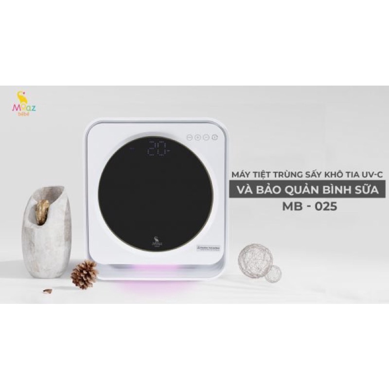 MÁY TIỆT TRÙNG, SẤY KHÔ TIA UV-C VÀ BẢO QUẢN BÌNH SỮA MOAZ BÉBÉ MB025