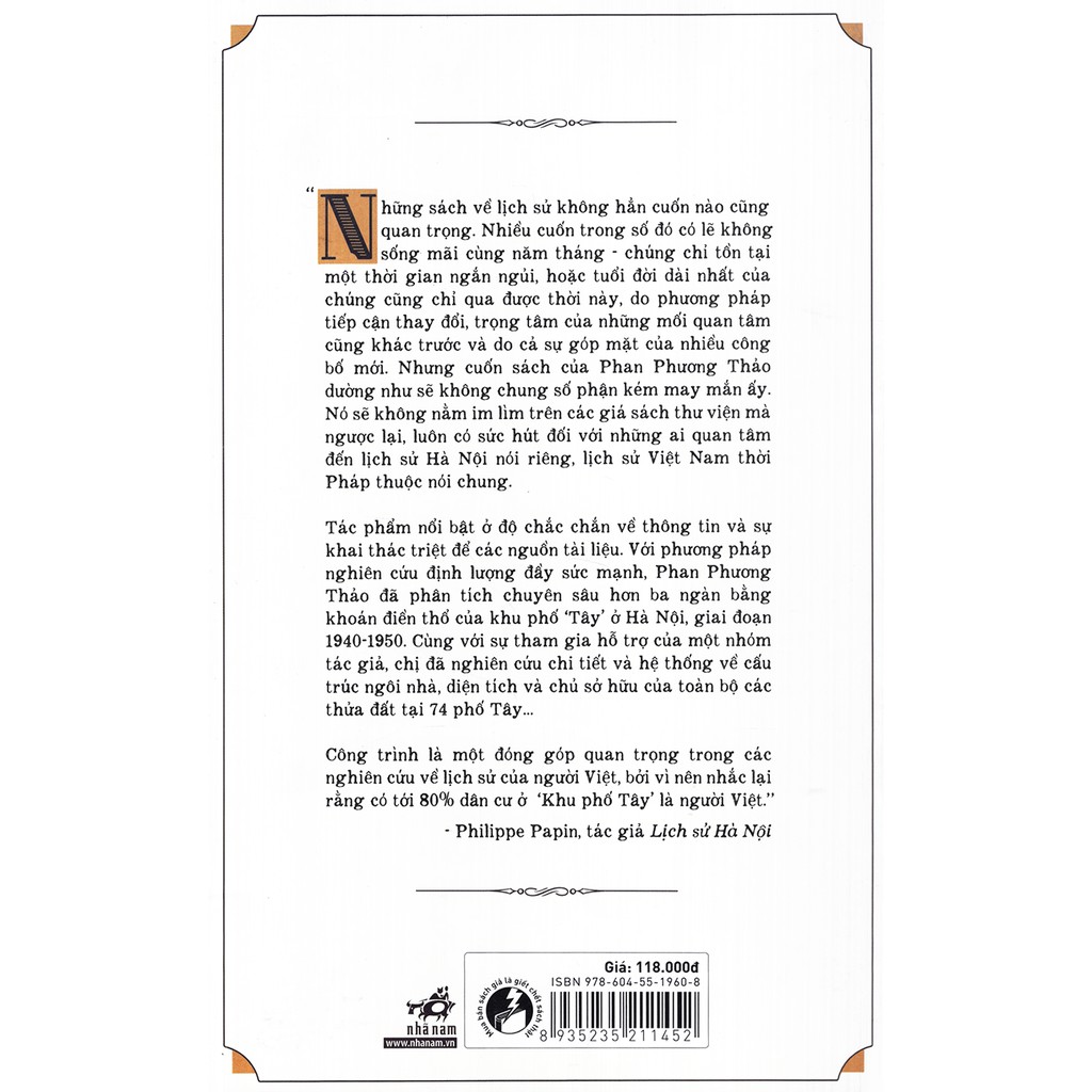 Sách - Khu Phố Tây Ở Hà Nội Nửa Đầu Thế Kỷ XX Qua Tư Liệu Địa Chính | BigBuy360 - bigbuy360.vn