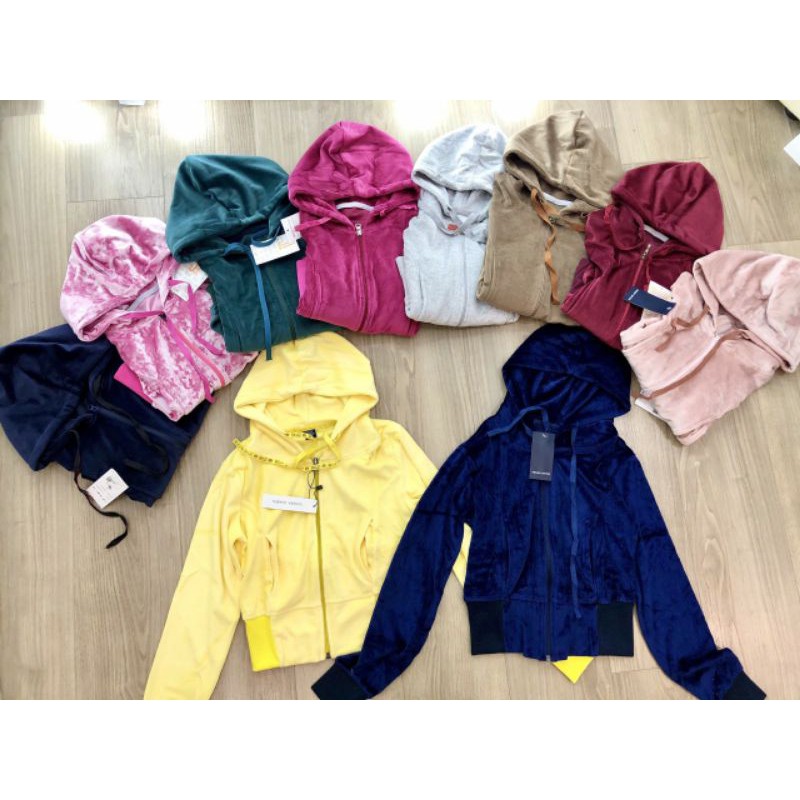 Áo khoác nhung dáng ngắn croptop