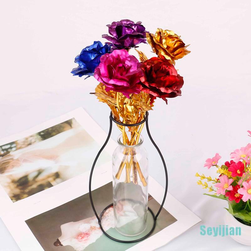 Bông Hoa Hồng Mạ Vàng 24k Cho Ngày Lễ Tình Nhân