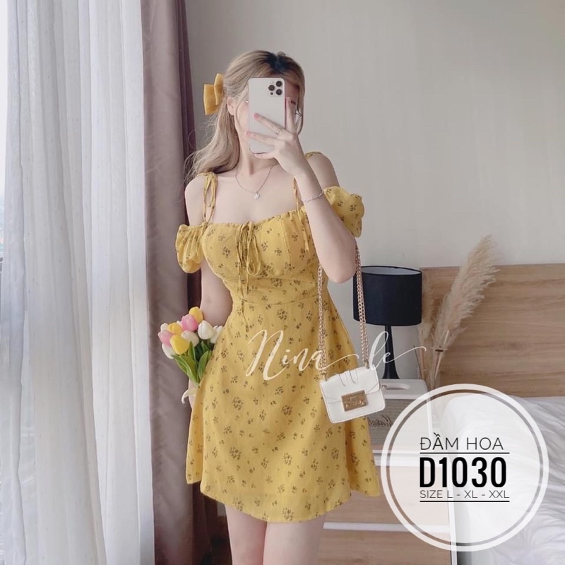 Bigsize Đầm hoa D1030