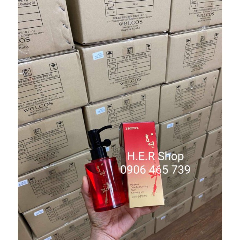 Dầu tẩy trang sạch sâu Bmeisol-Tinh chất sâm cho da mụn,da nhạy cảm