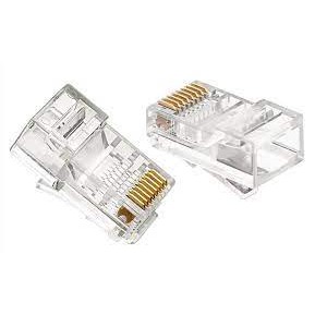 [Chính Hãng] Đầu bấm dây mạng RJ 45 AMP túi 100 hạt-hạt bấm đầu dây lan internet xịn tốt giá rẻ chất lượng cao cấp 5.0