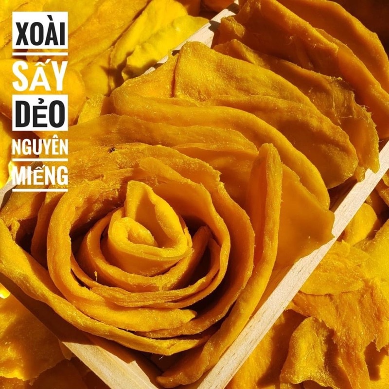 Xoài sấy dẻo Lon 500gr [FREE SHIP] TỪ ĐƠN 50K, [Loại Đặc Biệt] Hàng ngon nhà làm