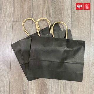 10 TÚI KRAFT ĐEN 32X24X11CM [ NGANGxCAOxHÔNG ] - HỎA TỐC