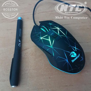 Chuột game chính hãng Bosston trang bị Led + tặng lót chuột game tốt MN10810