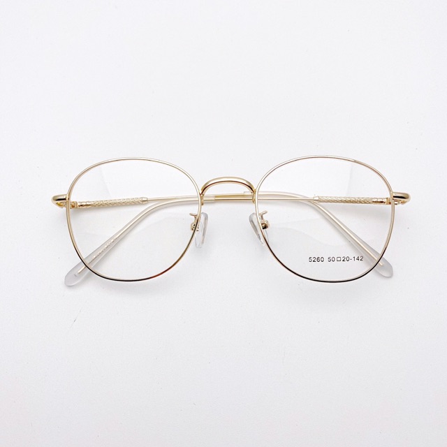 Kính mắt oval_gọng kính kim loại size 4,5cm | BigBuy360 - bigbuy360.vn
