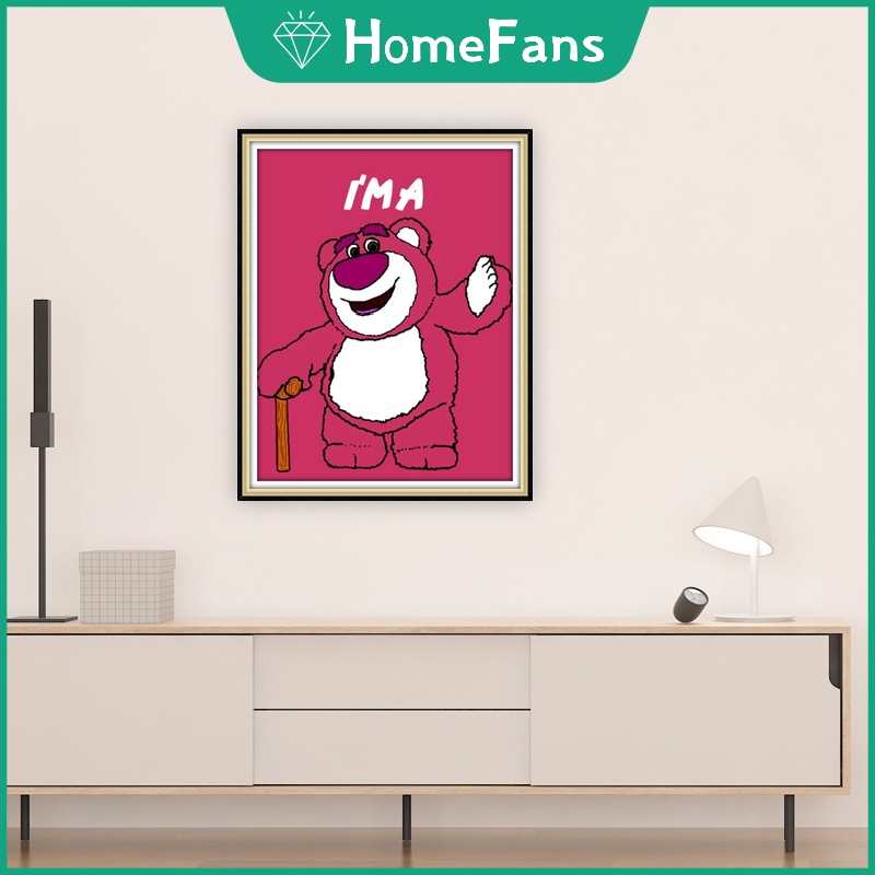 Bộ Tranh Đính Đá 5D Tự Làm Kích Thước 30x40cm / 40x50cm Họa Tiết Dễ Thương Dùng Để Trang Trí Nhà Cửa