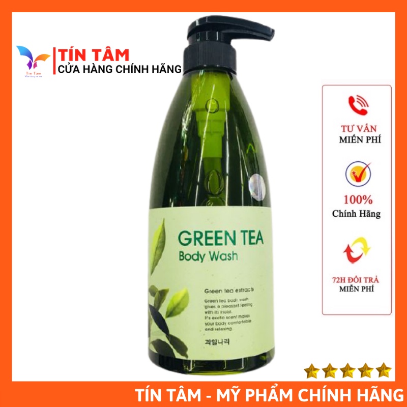 Sữa Tắm Trà Xanh Green Tea Body Wash Welcos Hàn Quốc - Giảm mụn lưng
