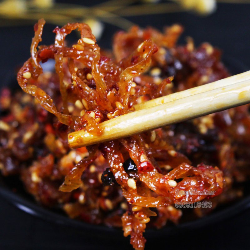 Bò khô xé sợi cay Trung Quốc- Đồ ăn vặt Trung Quốc- Khô bò xé cay- Thịt bò khô