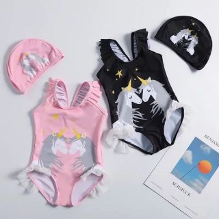 Bộ đồ bơi liền thân hình ngựa kỳ lân pony bé gái