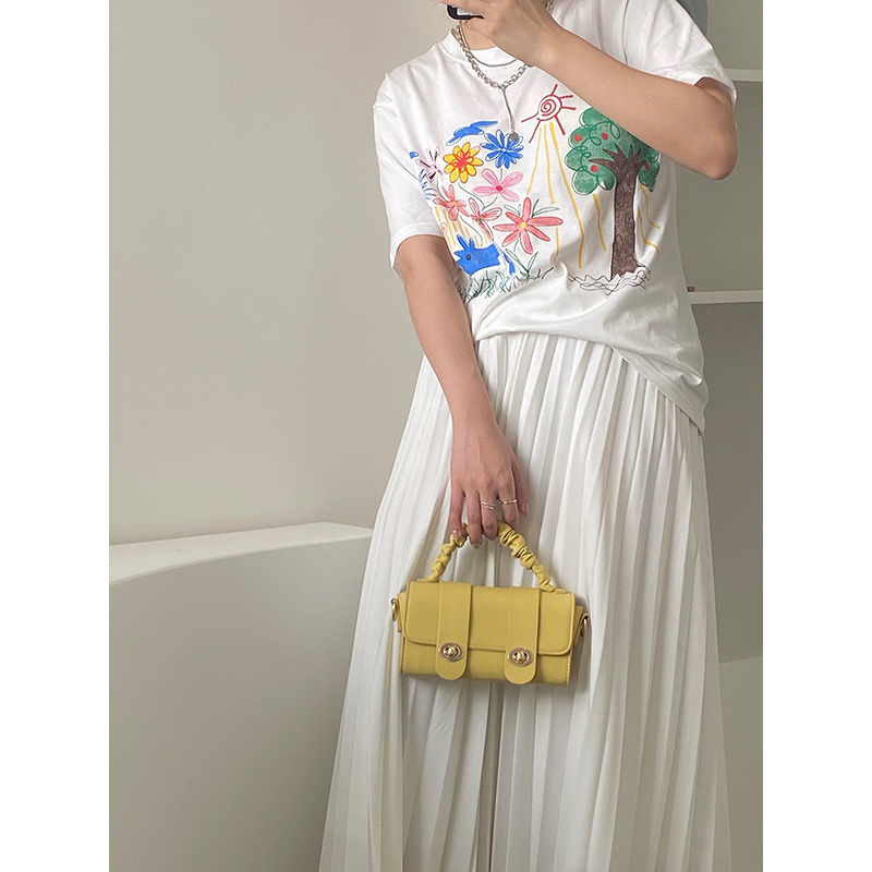 Túi Xách Dáng Vuông Màu Trơn Thời Trang 2021 Cho Nữ