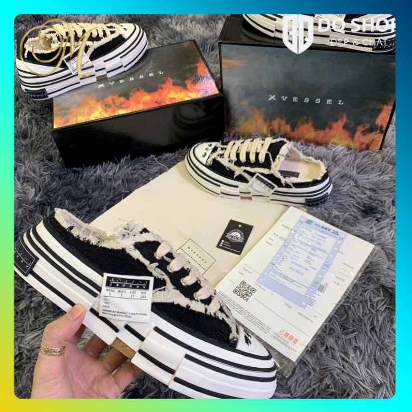 [Giảm giá - Hot trend ] Giày thể thao sneaker nam nữ Giày XVS style rách cực hot
