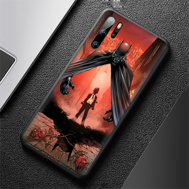 Ốp Lưng Silicone In Hình Biểu Tượng Siêu Anh Hùng Batman Cho Huawei Y5P Y6P Y8P Y7A Y9A Y7 Y9 Prime 2018 2019