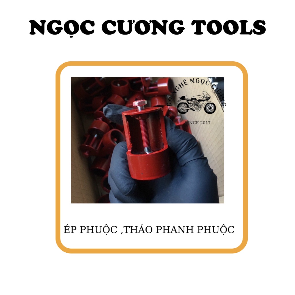 Dụng cụ ép phuộc, tháo phanh phuộc trước xe máy