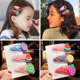 SET 5 KẸP TÓC hoa quả siêu yêu