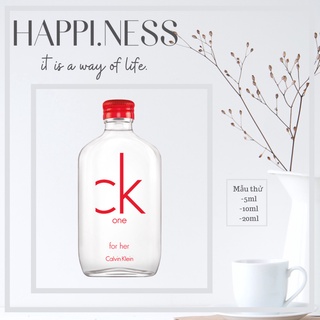 Nước hoa 🌟 nước hoa ck one red edition for her edt test 10ml/20ml