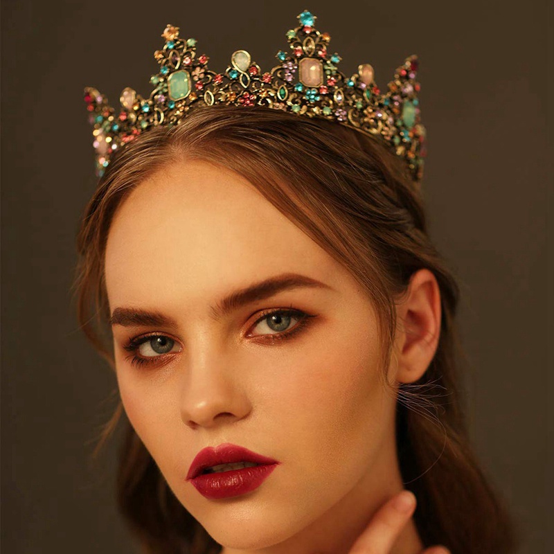 Cài Tóc Hình Vương Miện Đính Đá Lấp Lánh Cho Nữ