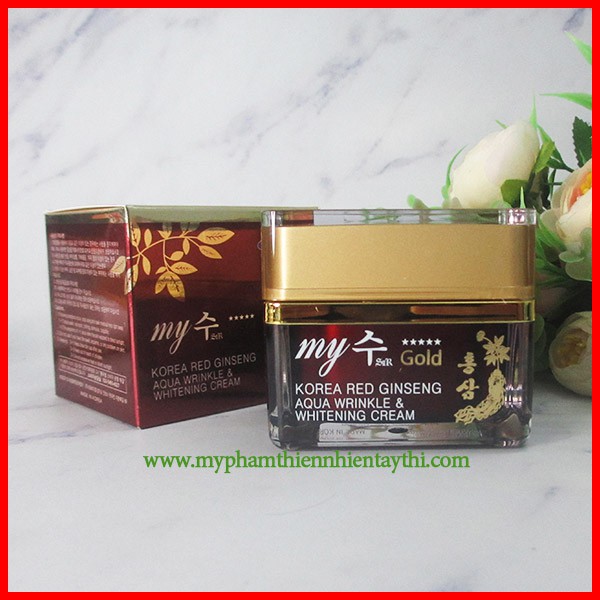 Kem Dưỡng Da Hồng Sâm My Gold Hàn Quốc (Đỏ)