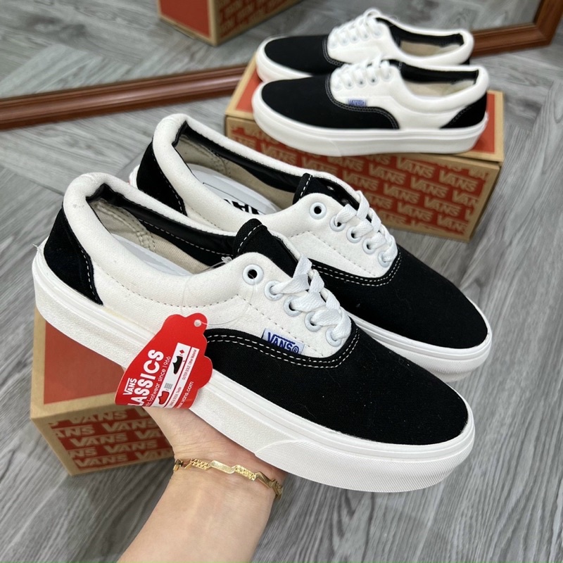 | CÓ SẴN - ẢNH THẬT | Giày thể thao vans classic đen trắng bản đẹp 2022 full box - bill giấy gói tặng tất