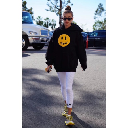 Áo Hoodie có mũ vải nỉ bông Drew House Mascot SS2020 hình Mặt Cười Justin Bieber cao cấp | BigBuy360 - bigbuy360.vn