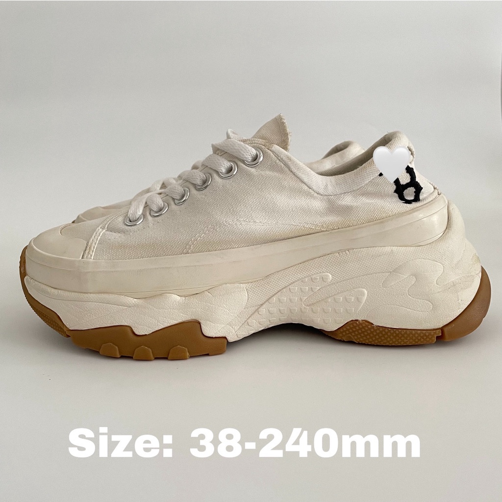 Giày đế độn 2hand, giày đế độn NB cao 4-5cm siêu xinh, tôn dáng