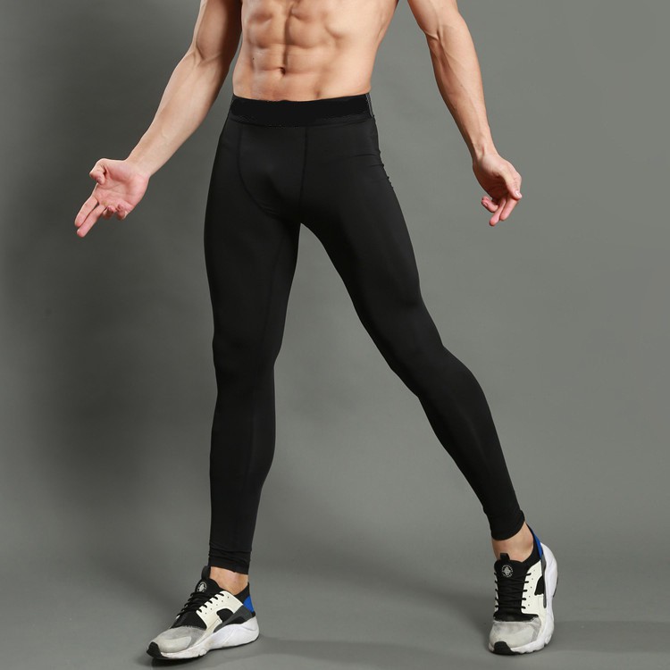 QUẦN GIỮ NHIỆT COMBAT PRO LEGGING TẬP GYM NAM DÁNG DÀI MÀU ĐEN SQ518