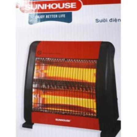 Quạt sưởi hồng ngoại Sunhouse SHD7013 2 bóng 800W [HTDSA]