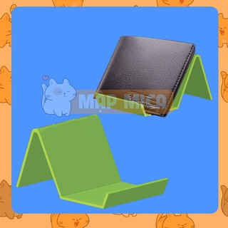 Kệ Đế Mica XANH LÁ Trưng Bày Bóp Ví Nam - Combo 10 cái