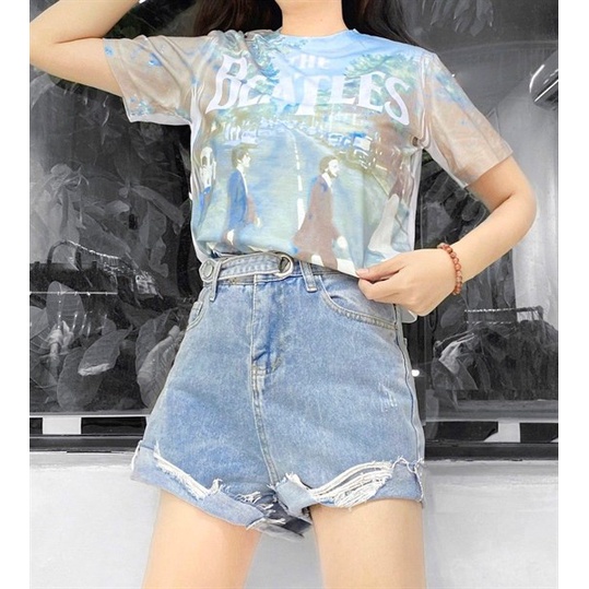 THE FANCE | DOUBLE BUTTON SHORT JEANS