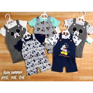 Set yếm kèm áo mickey cho bé- ảnh thật
