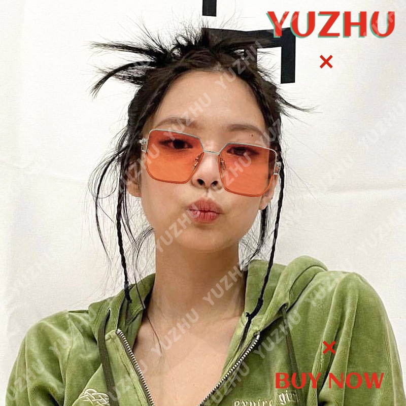 Kính Mát Gọng Vuông Kim Loại Chống Ánh Sáng Xanh Thời Trang Hàn Quốc