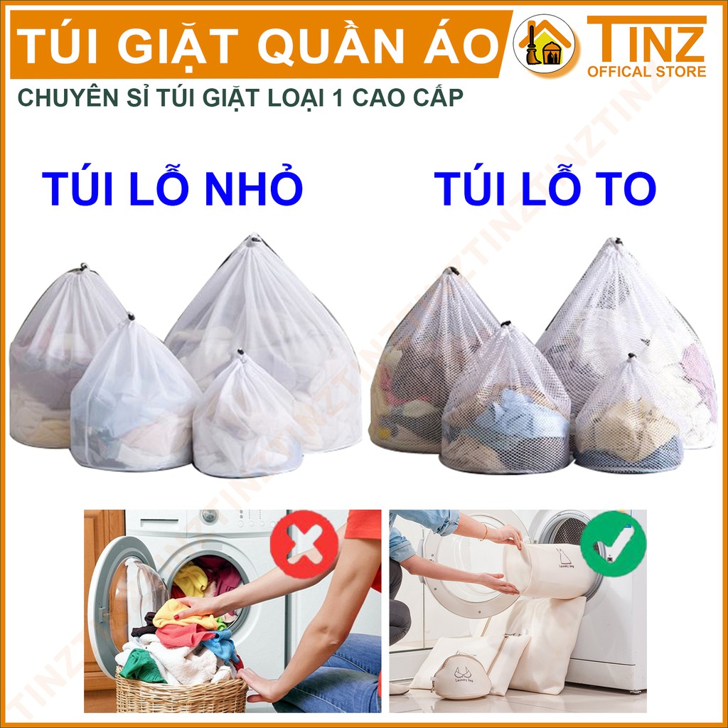 Túi Giặt TINZ VN Dây Rút, Túi Lưới Giặt Đựng Áo Quần Cao Cấp Dành Cho Máy Giặt