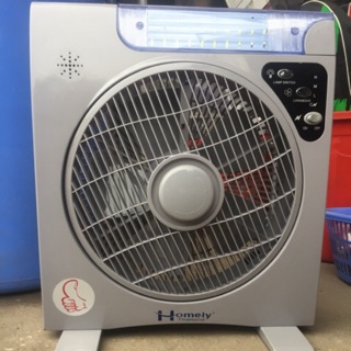 Quạt tích điện hai bình ba chế độ kèm đèn led