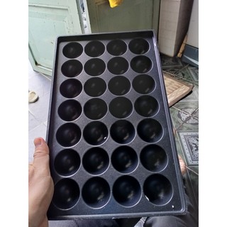 Khuôn làm bánh Gang-Nhôm Takoyaki 28 lỗ chống dính