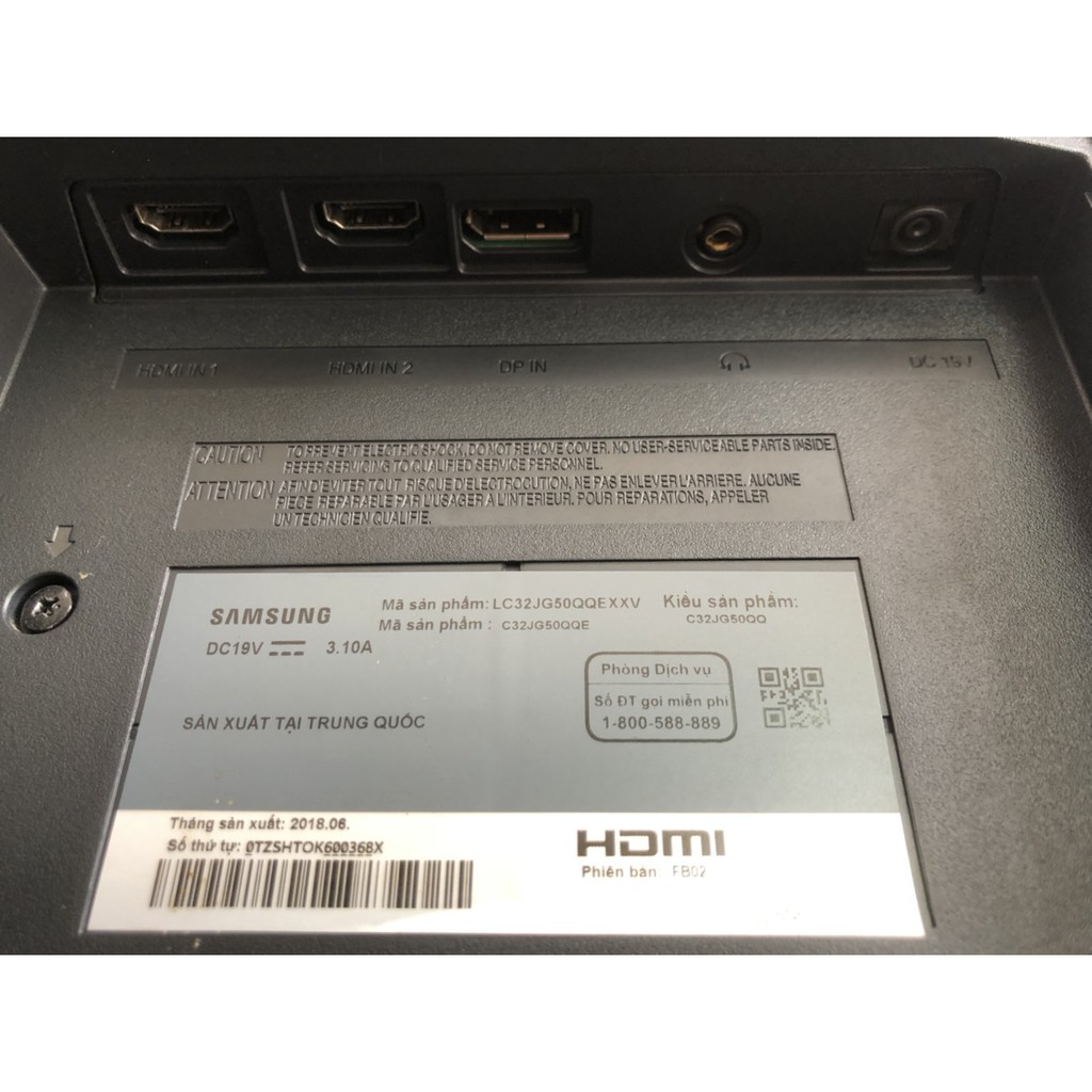 Màn hình máy tính Samsung LC32JG50QQEXXV 32'' WQHD 144Hz Cong - 2K - 2nd | BigBuy360 - bigbuy360.vn