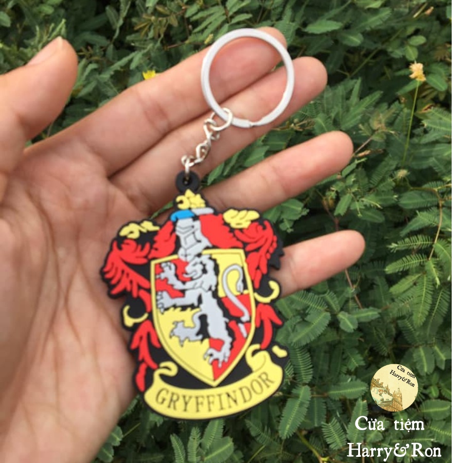 Móc khóa silicon đủ 4 nhà Harry Potter