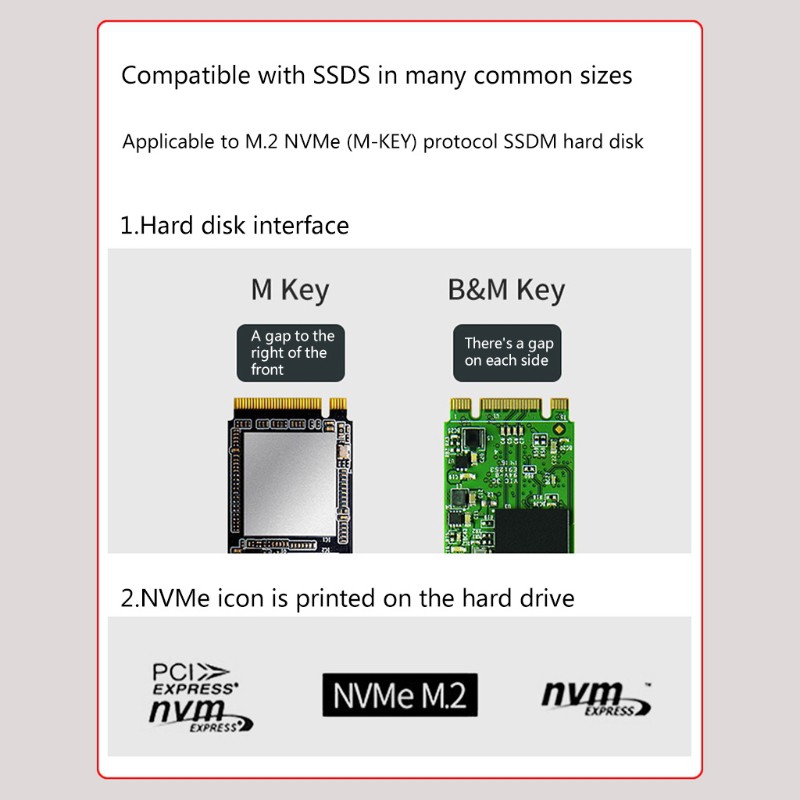 Bộ Chuyển Đổi Usb 3.1 Type-C Sang Pci-E M.2 Nvme Ssd Cho Windows Osx | BigBuy360 - bigbuy360.vn