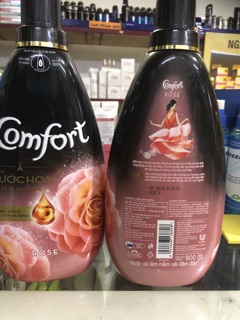 Nước xả Comfort nước hoa Rose 800ml