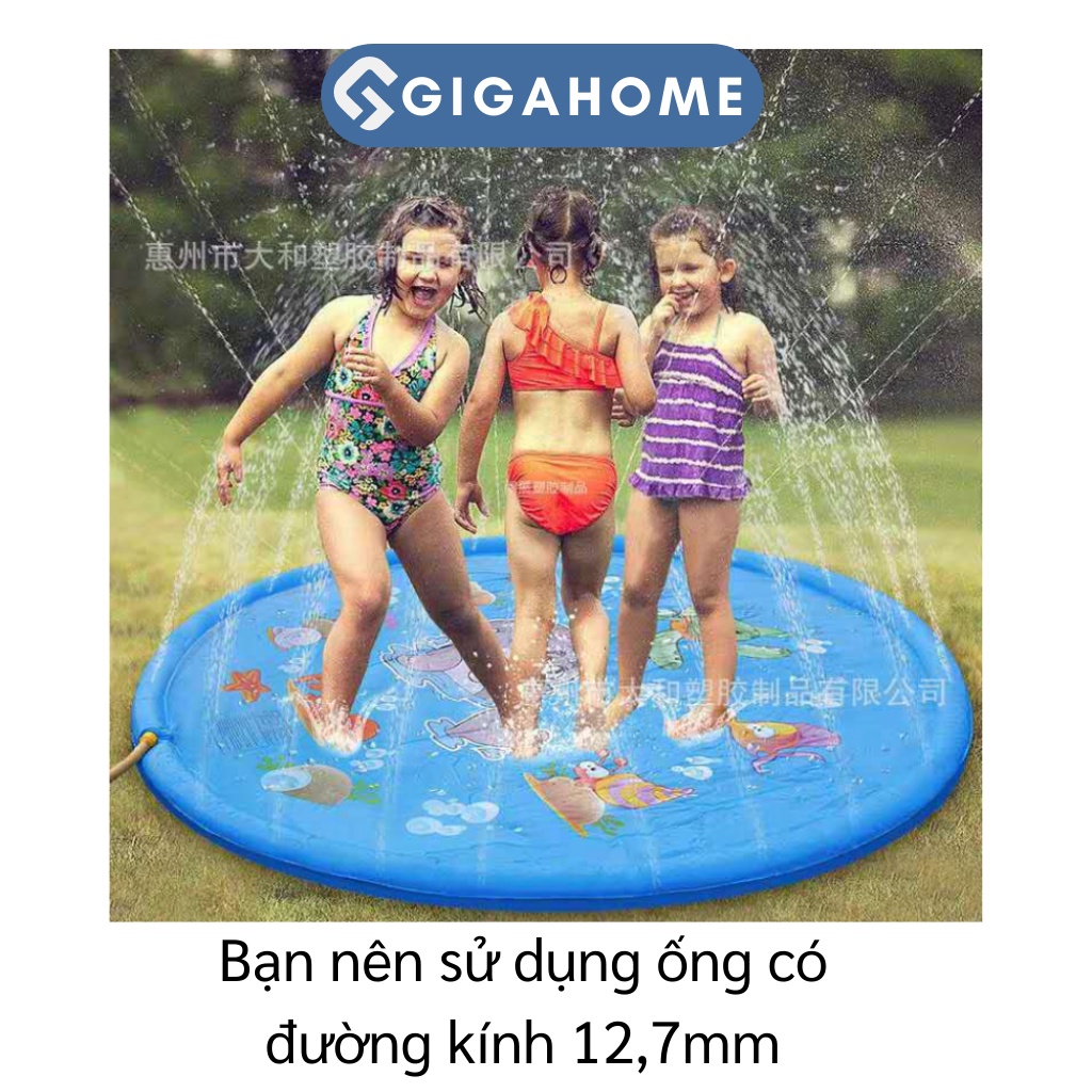 Thảm Đệm Phun Nước Cho Bé 1.7m Ngoài Trời Vui Nhộn GIGAHOME 9383