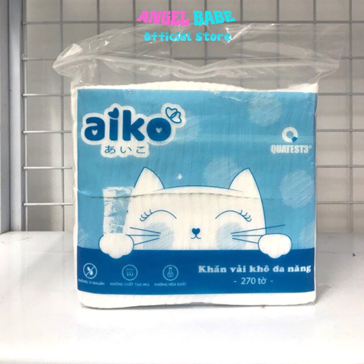Khăn khô đa năng Aiko- Bịch 270 tờ